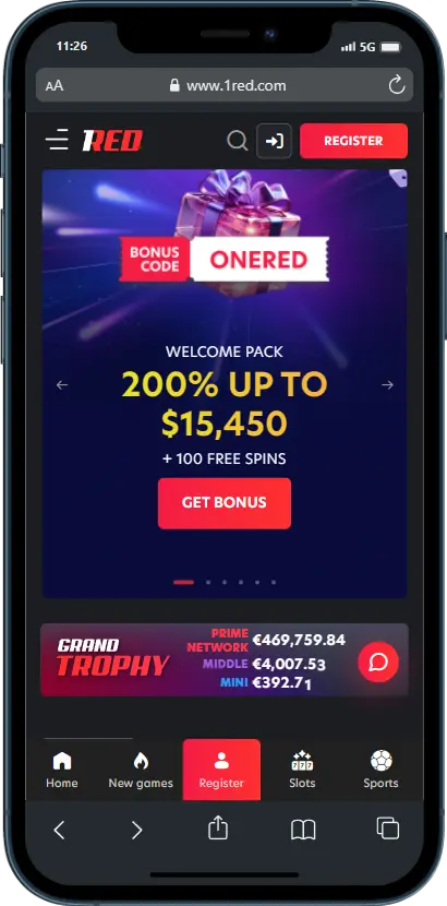 Official website 1red Official website 1RED