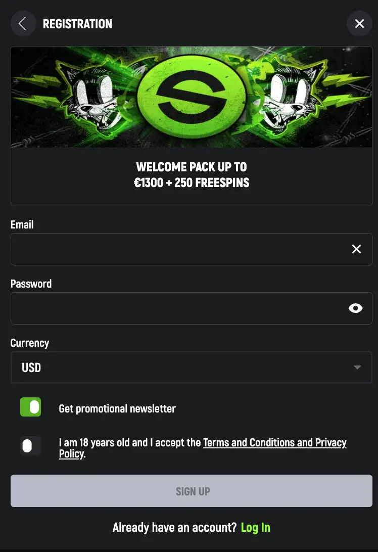 Register SpinGreen