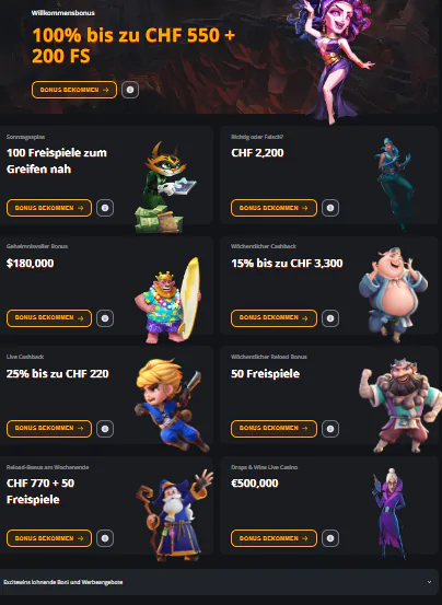 Excitewin Casino-Boni Excitewin казино