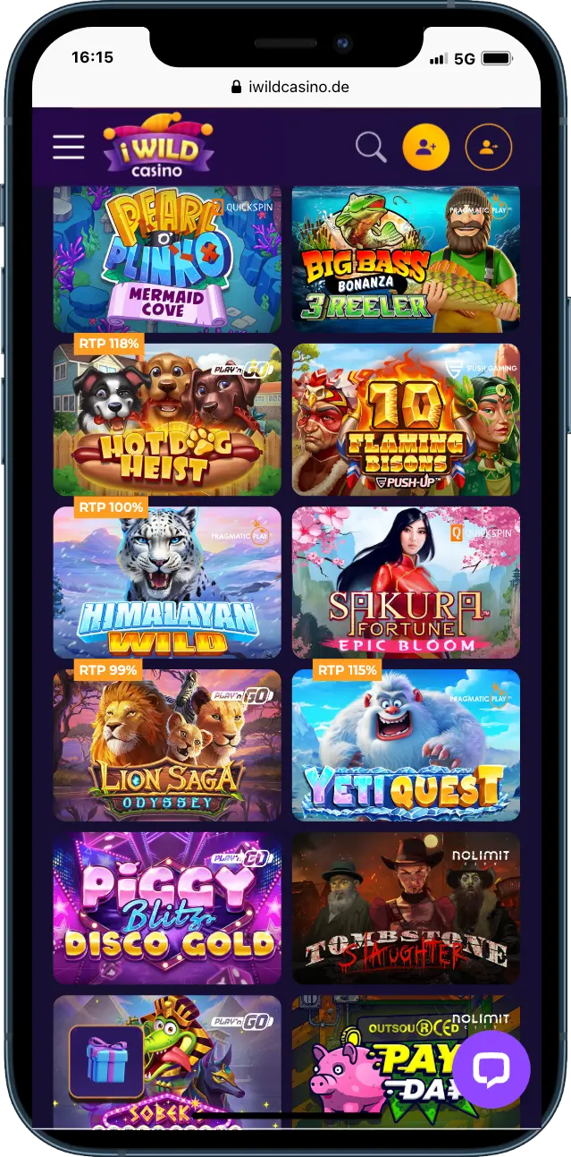 iWild Casino iWild Casino Automaten