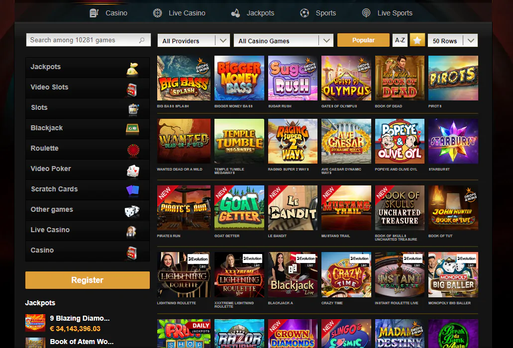 Videoslots casino Spielautomaten Videoslots casino